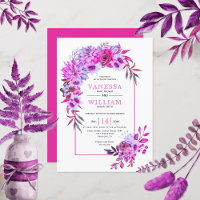 Arche avec magenta fleurs roses mariages floraux