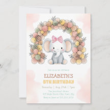 Arche de ballons éléphant mignon pour fête d'anniv