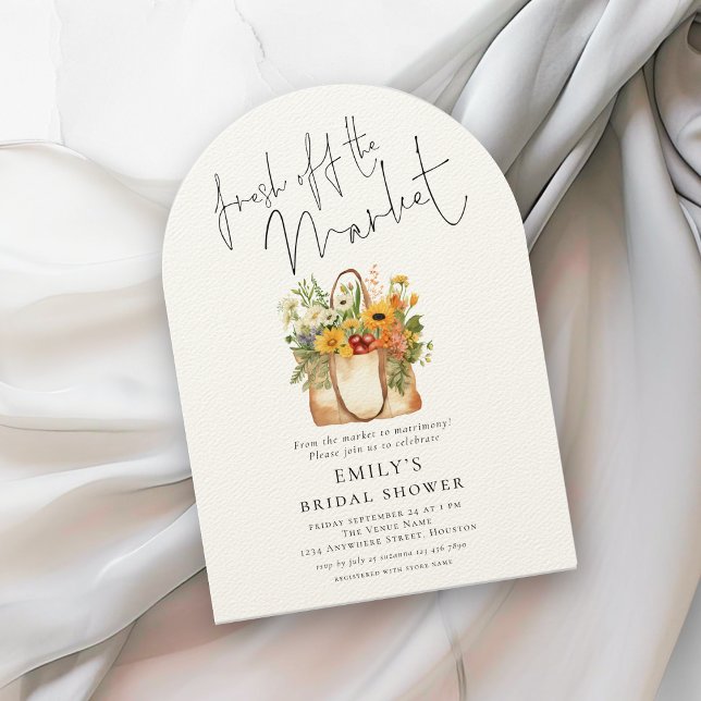 Invitation Arche de mariage champêtre aux tournesols Fresh of (Créateur téléchargé)