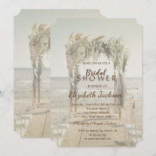 Invitation Arche de mariage de plage Baby Shower de mariage