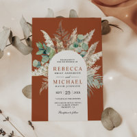 Arche de mariage en eucalyptus terracotta des Pamp