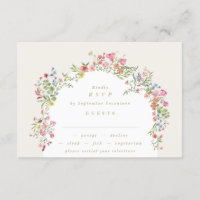 arche florale romantique Mariage numérique RSVP