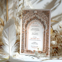 Arche ornate Mariage Filigree Gold de luxe