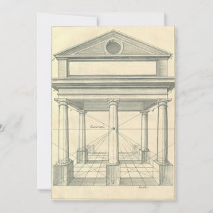 Invitation Architecture Ancienne, Portique Romain avec Colonn