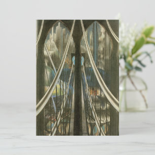 Invitation Architecture vintage, Retraite du pont Brooklyn
