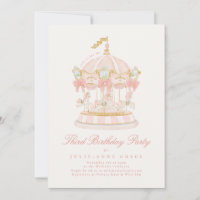 Arcs de conte de fées Rose Fille Carrousel Fête d'
