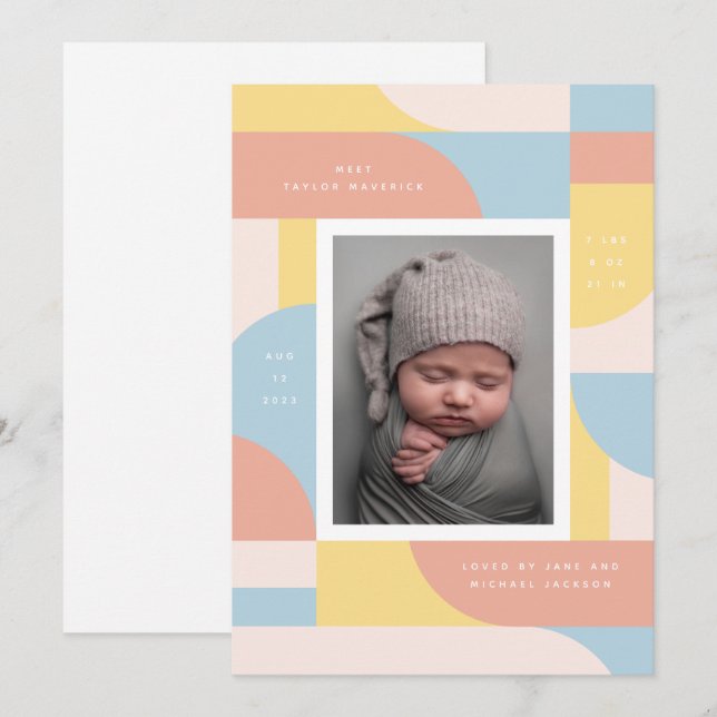 Invitation Arcs rétro (Devant / Derrière)