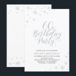 Invitation Argent & Blanc | Soirée chic moderne pour 60 ans<br><div class="desc">Célébrons vos 60 ans avec cette invitation de fête élégante. Ce design présente une typographie argentée chic sur le devant et des graphiques scintillants argentés avec une photo au verso. Remplacez la photo d'exemple par la vôtre ou supprimez-la si vous ne la souhaitez pas. La couleur de fond est réglée...</div>