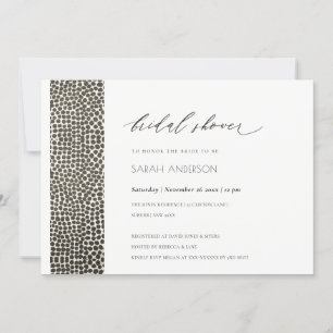 INVITATION ARGENT DE CUIVRE GLAMOREUX POINTS FÊTE DES MARIÉES