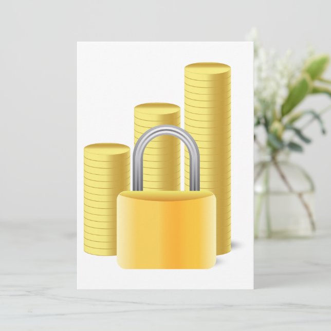 Invitation Argent sécurisé (Debout devant)