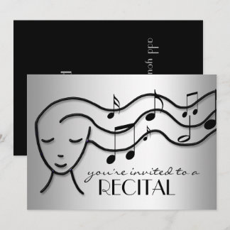 Invitation argenterie musique récital