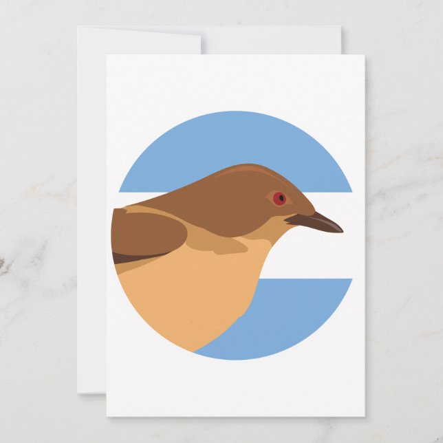 Invitation Argentine Red ovenbird Argentine (Devant)