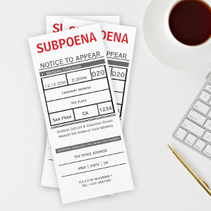 Invitation Arguments Du Tribunal Avis De Comparaître Mariage 