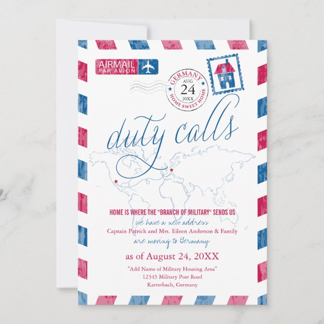 Invitation Arizona à Allemagne Aéronefs Militaires Déménageme (Devant)