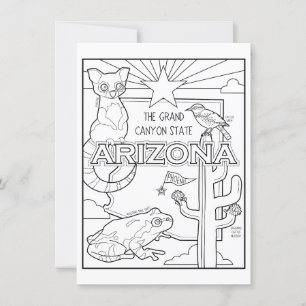 Invitation arizona colorie mon collage