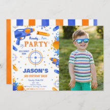 Arme à canne bleu et orange