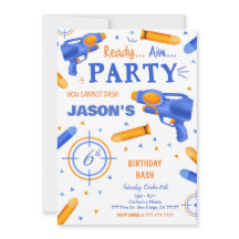 Arme à fléchettes bleu et orange