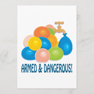 Invitation Armé et dangereux