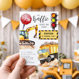 Invitation Arrêt de chantier Fête d'anniversaire