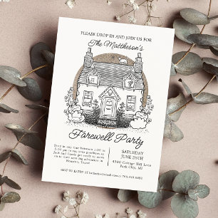 Invitation Arrêter Par Cats Fête d'adieu