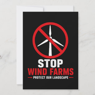 Invitation Arrêtez les fermes éoliennes protégeons nos paysag