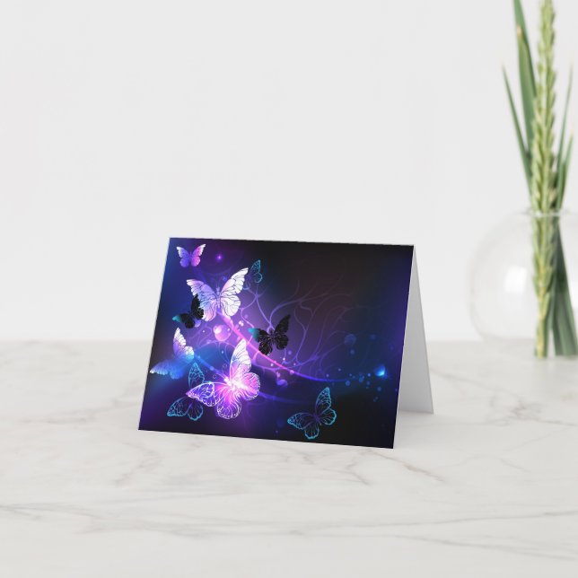 Invitation Arrière - plan aux papillons de nuit (Devant)