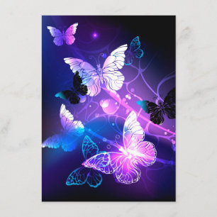 Invitation Arrière - plan aux papillons de nuit