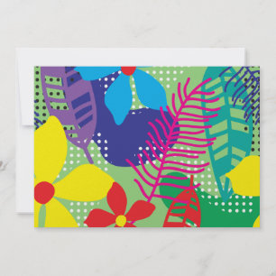 Invitation Arrière - plan coloré de fleurs