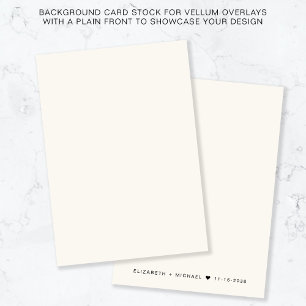 Invitation Arrière - plan De Crème Monogramme Pour Superposit