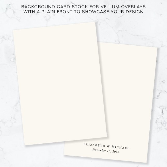 Invitation Arrière - plan De Crème Monogramme Pour Superposit (Créateur téléchargé)