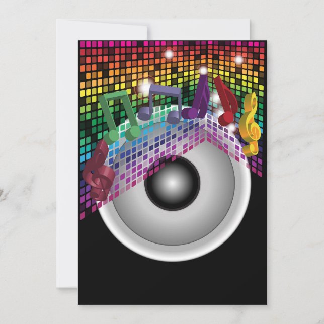 Invitation Arrière - plan de fête (Devant)