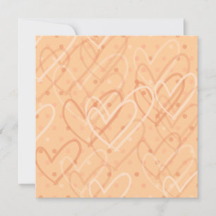 Invitation Arrière - plan des coeurs et des points, invitatio