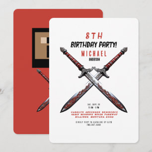 Invitation arrondie à la fête d'anniversaire de l'