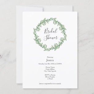 Invitation Arrosage Rosemary Wreath
