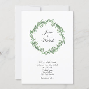 Invitation Arrosage Rosemary Wreath