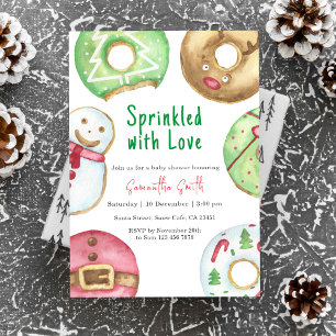 Invitation Arrosé d'amour Baby Shower d'hiver