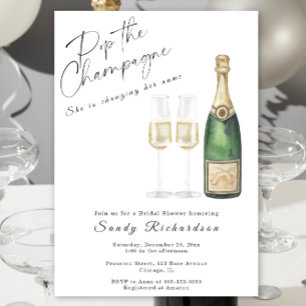 Invitation Arrosez le Champagne Enterrement de Vie de Jeune F