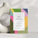 Invitation Art Abstrait coloré moderne 30e anniversaire<br><div class="desc">Joli Colorful Abstrait Art Moderne 30ème Anniversaire Invitation - tout le texte est modifiable afin que ce modèle puisse être utilisé pour n'importe quel âge.</div>