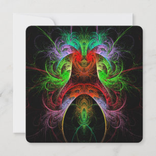 Invitation Art abstrait de Carnaval