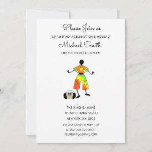 Invitation Art Africain, Danse Du Bonheur Magnifique