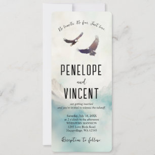 Invitation art aquarelle Eagles Flight