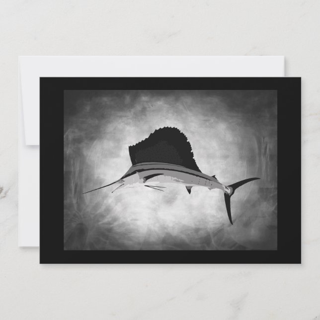 Invitation Art de cru de pêche de pélerin (Devant)