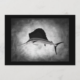 Invitation Art de cru de pêche de pélerin