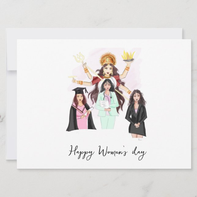 Invitation Art de jour féminin (Devant)