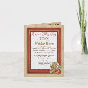 Invitation Art de texture en cuir et daim pour couple sous la