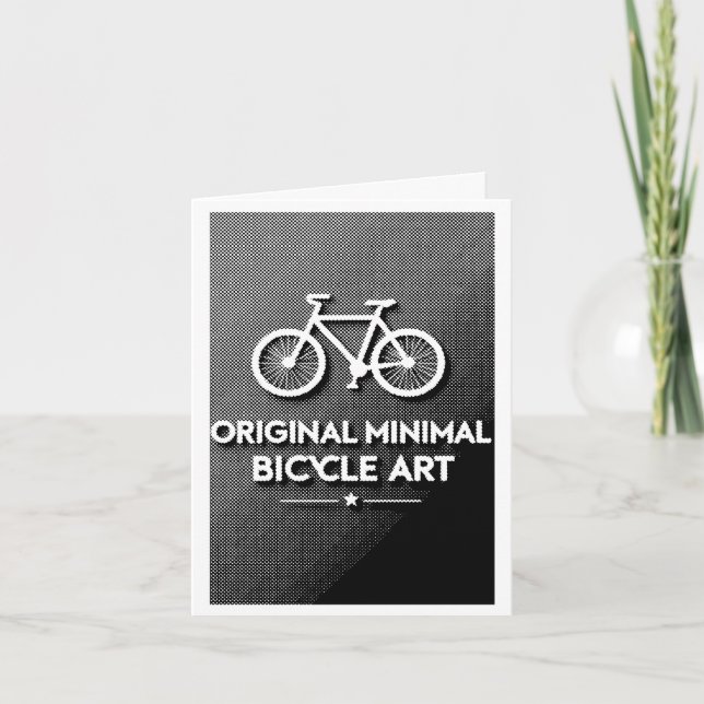 Invitation Art de vélo minimaliste (Devant)