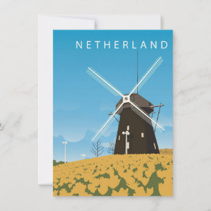 Invitation Art de voyage Pays-Bas