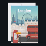 Invitation Art de voyage Voyage à Londres Angleterre<br><div class="desc">Art de voyage Voyage à Londres Angleterre</div>