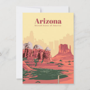Invitation Art de voyage Voyage en Arizona