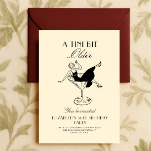Invitation Art Déco 20s Anniversaire Vintage Un tini un peu p